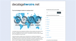 Desktop Screenshot of decalage-horaire.net